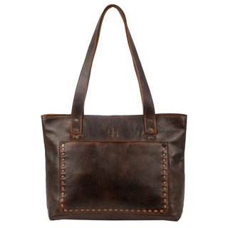 STS Ranchwear Bandera Chocolate Leather Concealed Carry Simple Tote - Cowboy Swagger