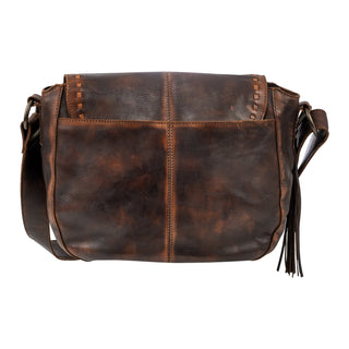 STS Ranchwear Bandera Saddle Hobo Bag, Front Pocket Detail - Cowboy Swagger