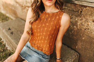 Sweet Stock Tank Top Saddle - Cowboy SwaggerSweet Stock Tank Top SaddleShirts & Tops