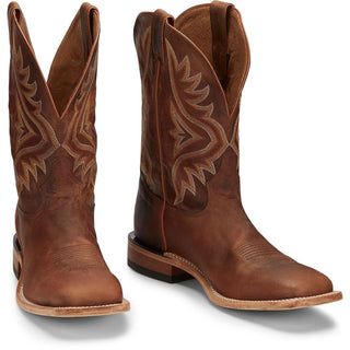 Tony Lama Avett Honey Brown Goat Boot Wide Square Toe - Cowboy SwaggerTony Lama Avett Honey Brown Goat Boot Wide Square ToeBoots