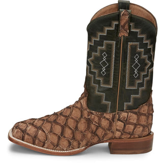 Tony Lama Leviathan Chocolate Pirarucu Boot – Wide Square Toe - Cowboy SwaggerTony Lama Leviathan Chocolate Pirarucu Boot – Wide Square ToeBoots