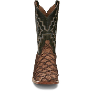 Tony Lama Leviathan Chocolate Pirarucu Boot – Wide Square Toe - Cowboy SwaggerTony Lama Leviathan Chocolate Pirarucu Boot – Wide Square ToeBoots
