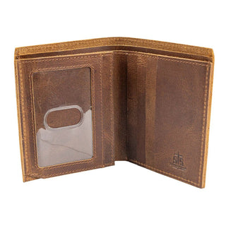 Tucson Leather Bifold Wallet – Rustic Full Grain by - Cowboy SwaggerTucson Leather Bifold Wallet – Rustic Full Grain by