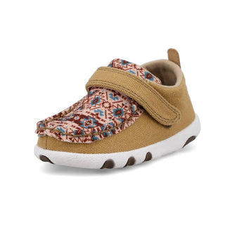Twisted X Infant Driving Moc Beeswax and Aztec Multi - Cowboy SwaggerTwisted X Infant Driving Moc Beeswax and Aztec Multi