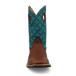 Twisted X Kids Top Hand Boot – Brownie & Turquoise Leather Western Boot for Boys & Girls - Cowboy SwaggerTwisted X Kids Top Hand Boot – Brownie & Turquoise Leather Western Boot for Boys & Girls
