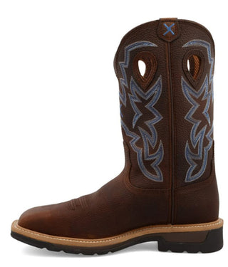 Twisted X Men’s Lite Steel Toe 12” Brown Pebble Work Boot - Cowboy SwaggerTwisted X Men’s Lite Steel Toe 12” Brown Pebble Work BootBoots