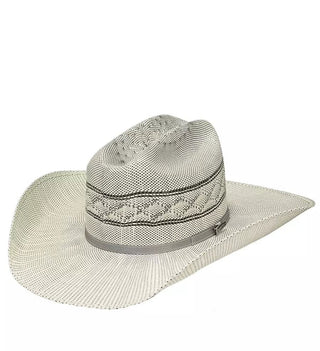 Twister Bangora Straw Hat Ivory and Grey - Cowboy SwaggerTwister Bangora Straw Hat Ivory and Grey