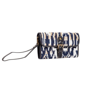 Upcycled Canvas & Ebony Leather Wallet – Snap Flap Design S9396 - Cowboy SwaggerUpcycled Canvas & Ebony Leather Wallet – Snap Flap Design S9396Handbags, Wallets & Cases