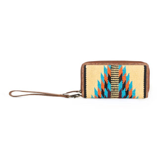 Upcycled Rug & Leather Southwestern Wristlet – Eco - Chic Tribal Clutch S - 11384 - Cowboy SwaggerUpcycled Rug & Leather Southwestern Wristlet – Eco - Chic Tribal Clutch S - 11384