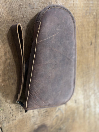 Western Linens Tooled Leather Pistol Case - Cowboy SwaggerWestern Linens Tooled Leather Pistol Case