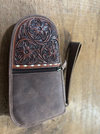 Western Linens Tooled Leather Pistol Case - Cowboy SwaggerWestern Linens Tooled Leather Pistol Case