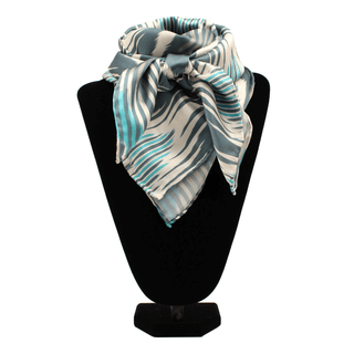 Wild Rag Blue and Grey stripe pattern - Cowboy SwaggerWild Rag Blue and Grey stripe pattern