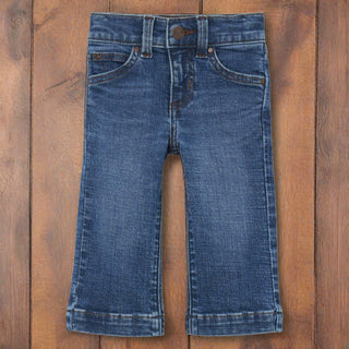 Wrangler Baby Girl Trouser Jean With Blue Stiched Pocket - Cowboy SwaggerWrangler Baby Girl Trouser Jean With Blue Stiched PocketGirls