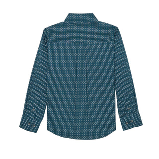 Wrangler Boys Classic Long Sleeve Shirt – Style 112367715 (Blue) - Cowboy SwaggerWrangler Boys Classic Long Sleeve Shirt – Style 112367715 (Blue)