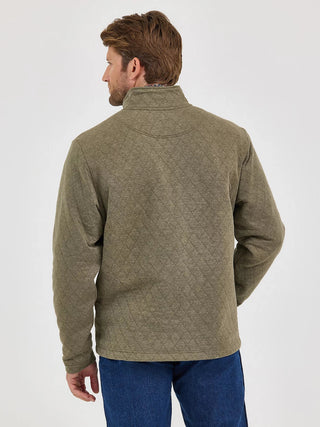 Wrangler George Straight 1/4 Zip Pullover Olive - Cowboy SwaggerWrangler George Straight 1/4 Zip Pullover Olive