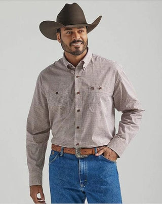 Wrangler George Strait Men’s Long Sleeve Western Print Shirt – Relaxed Fit Button - Down (112318978) - Cowboy SwaggerWrangler George Strait Men’s Long Sleeve Western Print Shirt – Relaxed Fit Button - Down (112318978)Men's Shirts