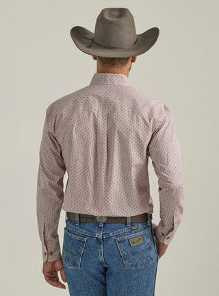 Wrangler George Strait Red and Black Print Shirt - Cowboy SwaggerWrangler George Strait Red and Black Print Shirt