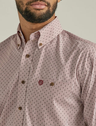 Wrangler George Strait Red and Black Print Shirt - Cowboy SwaggerWrangler George Strait Red and Black Print Shirt