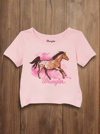Wrangler Girl’s Prancing Horse Tee - Cowboy SwaggerWrangler Girl’s Prancing Horse TeeBaby & Toddler Tops