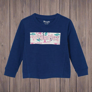 Wrangler Girls Royal Blue Sweatshirt - Cowboy SwaggerWrangler Girls Royal Blue Sweatshirt