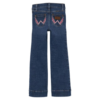 Wrangler Girls Trouser Jean Pink Stitched Pocket - Cowboy SwaggerWrangler Girls Trouser Jean Pink Stitched PocketGirls