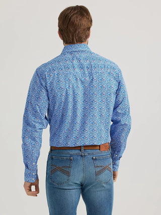 Wrangler Men's 20X Competition Advanced Comfort Long Sleeve Two Pocket Western Snap Paisley - Cowboy SwaggerWrangler Men's 20X Competition Advanced Comfort Long Sleeve Two Pocket Western Snap PaisleyMen's Shirts