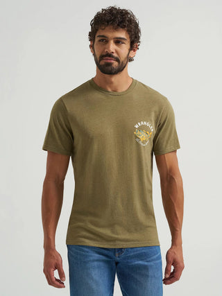 Wrangler Men’s Army Green Fishing Tee - Cowboy SwaggerWrangler Men’s Army Green Fishing TeeShirts & Tops