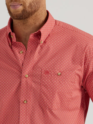 Wrangler Men’s Classic Red Print Western Shirt - Cowboy SwaggerWrangler Men’s Classic Red Print Western ShirtMen's Shirts