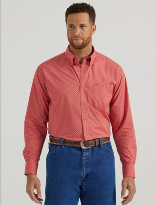 Wrangler Men’s Classic Red Print Western Shirt - Cowboy SwaggerWrangler Men’s Classic Red Print Western ShirtMen's Shirts