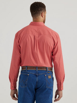Wrangler Men’s Classic Red Print Western Shirt - Cowboy SwaggerWrangler Men’s Classic Red Print Western ShirtMen's Shirts