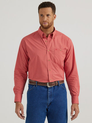 Wrangler Men’s Classic Red Print Western Shirt - Cowboy SwaggerWrangler Men’s Classic Red Print Western ShirtMen's Shirts