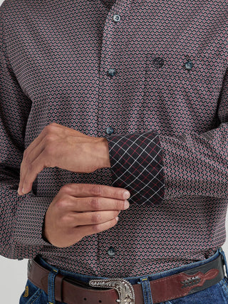 Wrangler Men’s George Strait Long Sleeve Button Down One Pocket Shirt Navy - Cowboy SwaggerWrangler Men’s George Strait Long Sleeve Button Down One Pocket Shirt NavyShirts & Tops