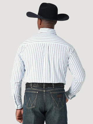Wrangler Men’s George Strait One Pocket Long Sleeve Shirt - Cowboy SwaggerWrangler Men’s George Strait One Pocket Long Sleeve Shirt