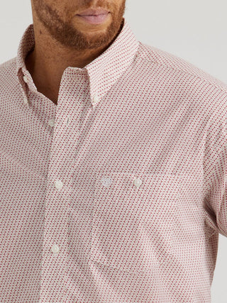 Wrangler Men's Relaxed Fit Long Sleeve Button Down Red - Cowboy SwaggerWrangler Men's Relaxed Fit Long Sleeve Button Down RedMen's Shirts