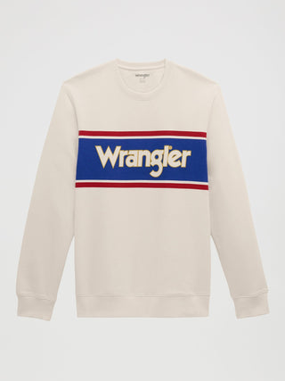 Wrangler Men’s Retro Logo Crewneck White - Cowboy SwaggerWrangler Men’s Retro Logo Crewneck WhiteMen's Shirts