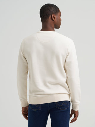 Wrangler Men’s Retro Logo Crewneck White - Cowboy SwaggerWrangler Men’s Retro Logo Crewneck WhiteMen's Shirts