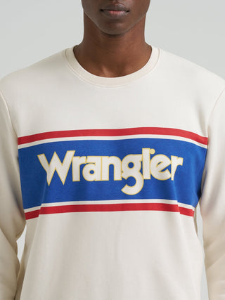 Wrangler Men’s Retro Logo Crewneck White - Cowboy SwaggerWrangler Men’s Retro Logo Crewneck WhiteMen's Shirts