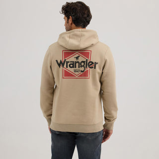 Wrangler Men’s Vintage Logo Hoodie Cream - Cowboy SwaggerWrangler Men’s Vintage Logo Hoodie CreamShirts & Tops
