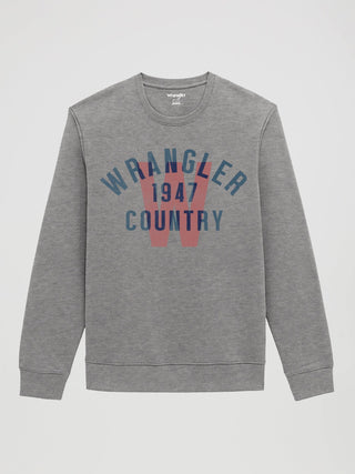 Wrangler Men’s Wrangler Country Logo Crewneck - Cowboy SwaggerWrangler Men’s Wrangler Country Logo CrewneckMen's Shirts
