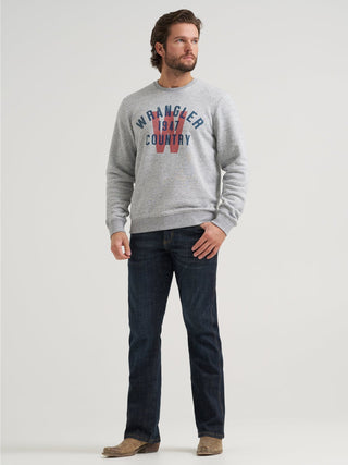 Wrangler Men’s Wrangler Country Logo Crewneck - Cowboy SwaggerWrangler Men’s Wrangler Country Logo CrewneckMen's Shirts
