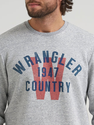 Wrangler Men’s Wrangler Country Logo Crewneck - Cowboy SwaggerWrangler Men’s Wrangler Country Logo CrewneckMen's Shirts