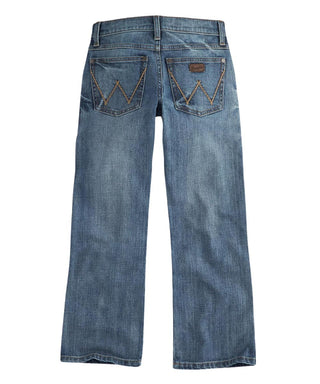 Wrangler Retro Boys’ Relaxed Bootcut Jeans – Greenly Wash Western Denim - Cowboy SwaggerWrangler Retro Boys’ Relaxed Bootcut Jeans – Greenly Wash Western DenimBoys