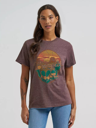Wrangler Retro Women’s Brown Desert Graphic Tee – Western Casual T-Shirt - Cowboy SwaggerWrangler Retro Women’s Brown Desert Graphic Tee – Western Casual T-Shirt