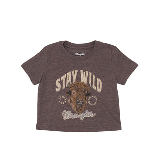 Wrangler Toddler Stay Wild Tee Brown - Cowboy SwaggerWrangler Toddler Stay Wild Tee Brown