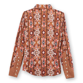 Wrangler Women’s Lainey Wilson Vintage Chestnut Checotah Snap - Cowboy SwaggerWrangler Women’s Lainey Wilson Vintage Chestnut Checotah SnapShirts & Tops
