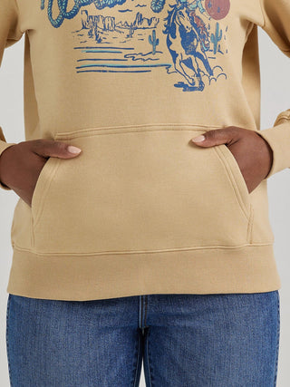 Wrangler Women's Western Graphic Hoodie Croissant - Cowboy SwaggerWrangler Women's Western Graphic Hoodie CroissantShirts & Tops