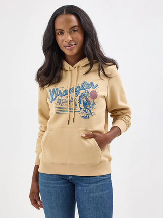 Wrangler Women's Western Graphic Hoodie Croissant - Cowboy SwaggerWrangler Women's Western Graphic Hoodie CroissantShirts & Tops