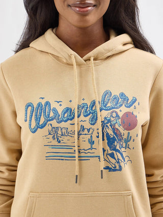 Wrangler Women's Western Graphic Hoodie Croissant - Cowboy SwaggerWrangler Women's Western Graphic Hoodie CroissantShirts & Tops