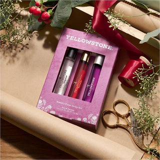 Yellowstone Women’s Purse - Size Fragrance Gift Set – Travel Perfume Trio Inspired by the Wild West - Cowboy SwaggerYellowstone Women’s Purse - Size Fragrance Gift Set – Travel Perfume Trio Inspired by the Wild West