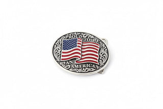 Youth American Flag Western Belt Buckle – Proud to Be an American Oval Buckle - Cowboy SwaggerYouth American Flag Western Belt Buckle – Proud to Be an American Oval BuckleAccesories